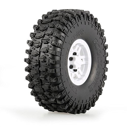 Goolsky 4Pcs AUSTAR AX-5020C 1.9 Inch 120mm Tires with Hub for 1/10 Traxxas Redcat SCX10 AXIAL RC4WD TF2 Rock Crawler