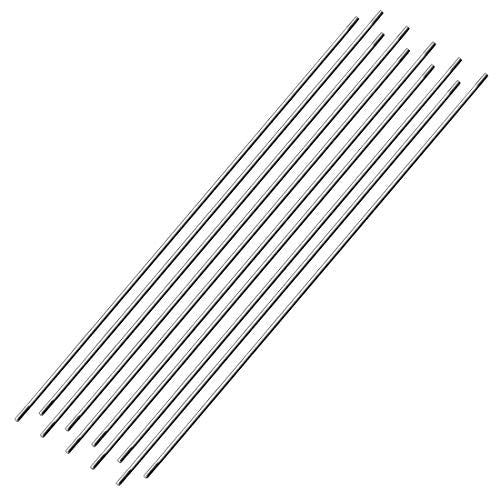 uxcell M3x300mm Pushrod Connector Stainless Steel Rod Linkage,for RC Boat,Car,Airplane,Helicopter,10pcs - size: M3x300mm