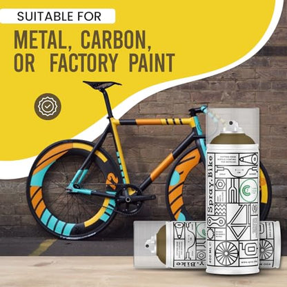 Spray.Bike Spray Paint - Eagle (Muted Olive Brown) | Designed Mainly for Bicycles | Multi-Use Acrylic Spray Paint for Metal, Plastic | High Coverage Bike Paint, 400ml - color: Eagle
