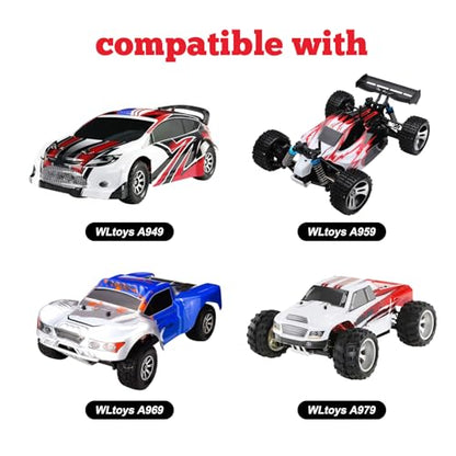 Hobbypark 1 Set Metal Diff Main Gear 38T & Motor Gear 17T for RC 1/18 WLtoys A949 A959 A949 A959 A969 A979 RC Car Buggy Upgrade Parts