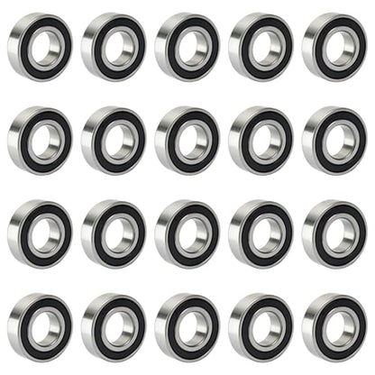 20 PCS 688-RS Double Shielded Ball Bearings 8x16x5 mm, High Speed Chrome Steel, Pre-Lubricated for Smooth RPM Performance - size: 688-RS