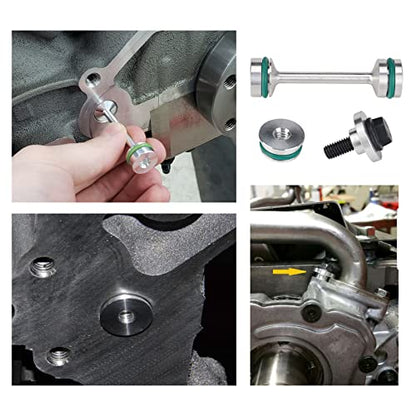 3mirrors LS Alignment Tool, Oil Diverter Barbell Front and Rear Cover Billet Alignment Tool & Oil Pan Alignment Tool Fits for GM LS Engines LS1 LS2 LS3 LS4 LS6 LS7 LS9 LSA L99 LS9 4 4.8 5.3 5.7 6.0