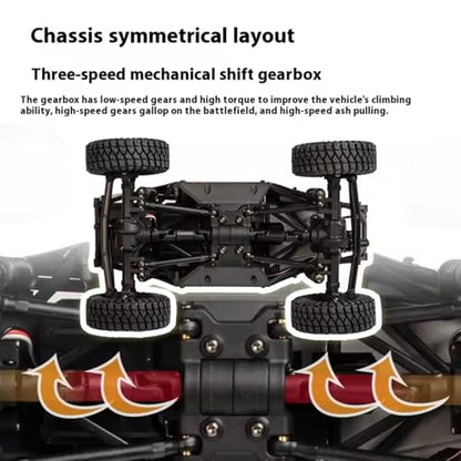 1/24 RC Crawler Car UDI RC UCX2405PRO 4wd Mini Climb Racing Brushless Motor 4 Wheel Steering 3 Speed Transmission RTR Toy (Black) - color: Black