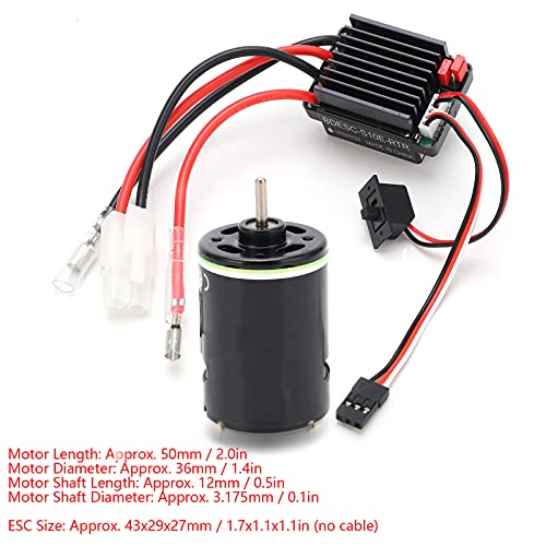 Generic 540 Brushed Motor 320A ESC Combo Set High Low Noise for RC Crawler Drift Cars Durable Long Life (27T) - size: 27T