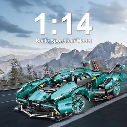 WINGIFT 953 Piece Sports Car Building Blocks Toys Boys or Adults Kits, 1:14 Race Car Model Building Set, Adult Collectible Model Cars Set to Build, STEM Super Cars Sets for Boys Girls Age 6-12, 8-14 - style: 999 Pieces