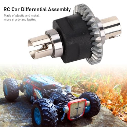 RC Car Differential Assembly, Durable Metal Diff Gear Set Replacement for Hobbyists, Racing Enthusiasts, and RC Vehicle Repair Scenarios