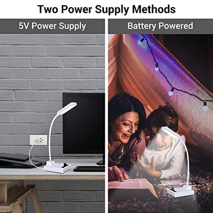 MIOYOOW LED Desk Lamp Soldering Kit with Adjustable Brightness for Students | DIY Rechargeable Gooseneck Desk Light Kit, Electronics Project, Soldering Practice Kit for School Learning and Daily Use
