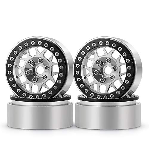 Aluminum 2.2" RC Beadlock Wheels Rims for Axial SCX10 II III TRX4 | 1/10th RC Crawler Car Upgrade Parts