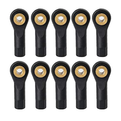 M2 M3 CW 26mm 27mm 30mm Tie Rod End Ball Joint Link, M3 27mm | 10Pcs, Plastic, Ball Head Holder, For 1/10 Axial SCX10 90046 90047 TRX4 D90, RC Crawler Car, Upgrade Parts - color: M3 27mm
