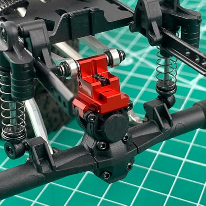 1/24th Adjustable Rear Link Mount Aluminum Link Bracket for Axial SCX24 1:24 RC Model Crawler Car Upgrade Parts (Black) - color: Black