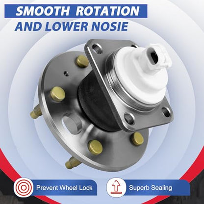 512150 Rear Wheel Bearing Hub Assembly ABS 5 Lugs FWD Models Only 1 Pack | Fits 1997-2008 Pontiac Grand Prix, 2000-2013 Chevy Impala, Automotive Replacement FWD Rear Wheel Hub Bearing Assembly - size: 512150/1PC
