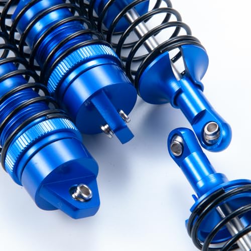 All Metal Shocks Front Rear Oil Shocks Absorber for Tra-xxas Slash 2WD Rustler 4X4 VXL Hoss Stampede Bandit Nitro Shock Absorber Damper Set 1/10 RC Upgrades Parts Replace
