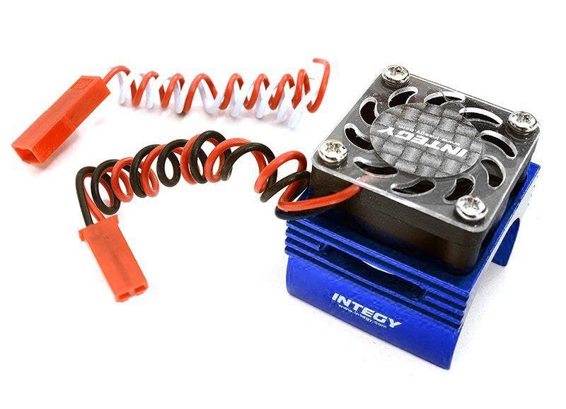 Super Brushless Motor Heatsink+Cooling Fan for Traxxas 1/16 ERevo, Slash, Summit