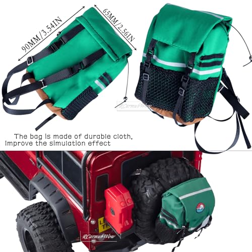 RC Crawler Accessories Roof Simulation Decoration Box Luggage Bag Recovery Board for 1/10 Trx4 Trx6 Axia1 SCX10 Red cat(Style B) - style: StyleB(1set)