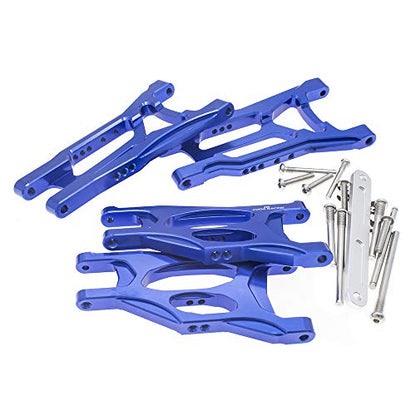 4Pcs Alloy Front&Rear Suspension Arms w/Tie Bar for Traxxas 1/10 Slash 2WD RC Car Upgrade Parts-Replaces Part 3631 2555 2532
