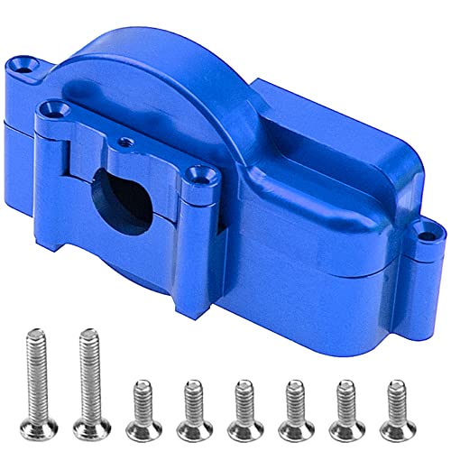 Aluminum Alloy Gearbox Housing Shell Motor Plate #7590 Compatible with Traxxas LaTrax Teton Desert Prerunner Rally SST 1/18 4WD RC Car (Blue) - color: Blue