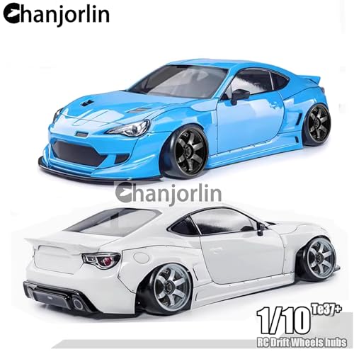 1/10 RC On Road Drift Wheels Rims Hex 12mm Alloy Aluminum Rally Racing Hubs for 1:10 Scale Touring Street Car Tires Tyres Tamiya TT01 TT02 A959 PTG2 HPI KYOSHO HSP XV02 XV01 4PCS (Black)