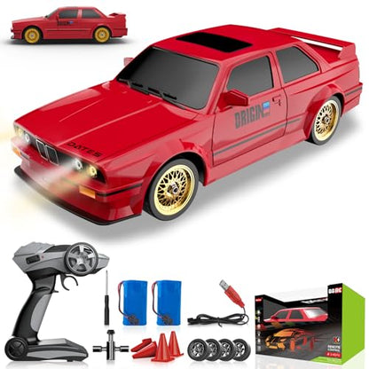 Remote Control Cars 1:16 Scale RC Drift Car 2.4Ghz 30KM/H High Speed 4WD RTR Racing Car with Drift Tires LED Lights+8WD All-Terrain Gesture Sensing Stunt RC Cars RTR Climbing Robot Dogs with Music