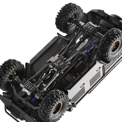 INJORA Stainless Steel Skid Plate Chassis Armor Axle Protector for TRX4M
