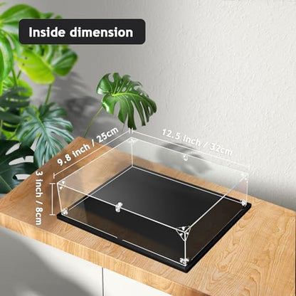 Clear Acrylic Display Case for Bible, Book Display Case, Stamp or Coin Collection Display Case Self Assemble Display Case Collectibles Acrylic Display Box(32x25x8cm, 12.6x9.8x3.1inch) - size: 12.6x9.8x3.1inch, 32x25x8cm
