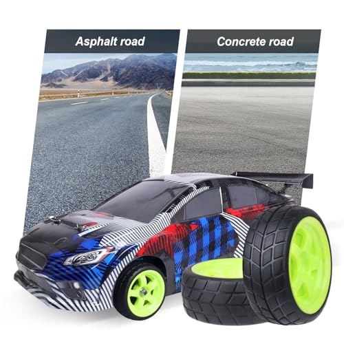Hobbypark 4pcs-Pack 26mm Width RC Rubber Tires Plastic Wheel Rims 12mm Hub Mount for Redcat HSP 1:10th On Road Car Touring