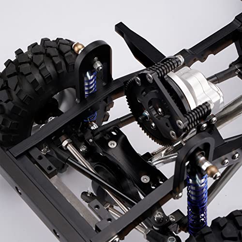 2pcs Aluminum Front/Rear Shock Tower Hoops Bracket Mount for 1/10 RC CAR RC4WD Gelande II Chassis (Front Shock Hoops) - style: Front Shock Hoops