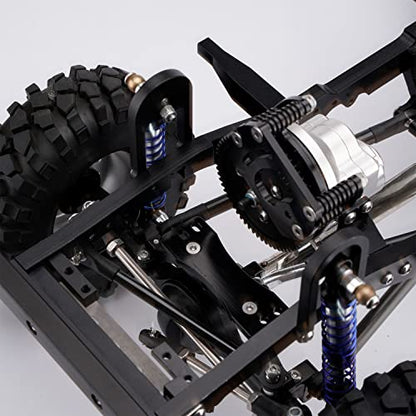 2pcs Aluminum Front/Rear Shock Tower Hoops Bracket Mount for 1/10 RC CAR RC4WD Gelande II Chassis (Front Shock Hoops) - style: Front Shock Hoops