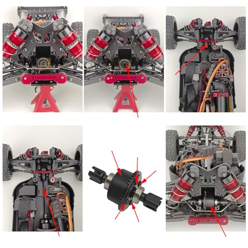 Carbon Steel Diff Gear 43T 10T Gearbox Differential Gears for Arrma | 1/8 Kraton/Notorious/Outcast/Talion 6S BLX /Typhon6S TLR 1/7 Fireteam/Mojave 6S BLX 4WD