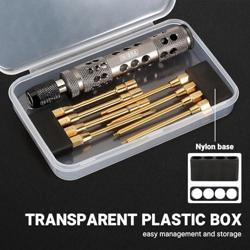 INJORA 8 in 1 RC Tool Kit, Hex & Nut Screwdriver For SCX24 TRX4M Ascent-18