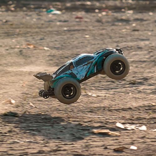 TOUCAN RC HOBBY 2.4GHz RC Off Road Vehicle Q117 1/16 Remote Control High Speed 4WD Car 70km/h RTR Brushless Motor 35A ESC LED Lights Battery for Adult - color: Green