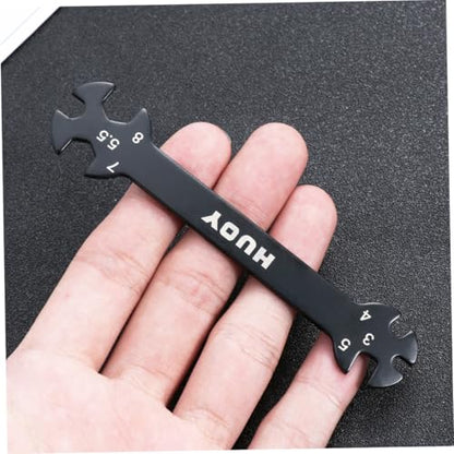DOITOOL 2pcs Multifunctional Rod Wrench Tool for Turnbuckles Black Wrench for Cars and Home Repairs for Tight Spaces and Easy Access