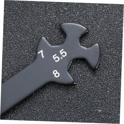 OSALADI 6-in-1 RC Wrench Tool for Turnbuckles Black Adjustable Rod Wrench Multifunctional RC Car Repair Tool Precision Features
