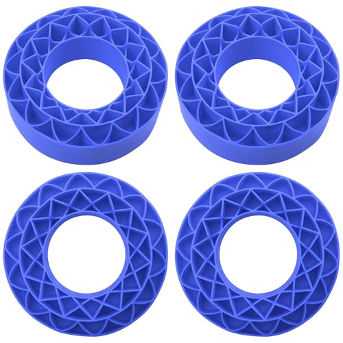 4Pack ShareGoo Silicone Rubber 1.9 RC Crawler Tire Foam Insert 108x42mm Compatible with Axial SCX10 90046 Traxxas TRX4 Redcat Gen7 Gen8 1/10 RC Crawler 1.9" Wheel Tires (Blue) - color: Blue