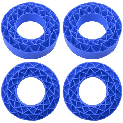 4Pack ShareGoo Silicone Rubber 1.9 RC Crawler Tire Foam Insert 108x42mm Compatible with Axial SCX10 90046 Traxxas TRX4 Redcat Gen7 Gen8 1/10 RC Crawler 1.9" Wheel Tires (Blue) - color: Blue