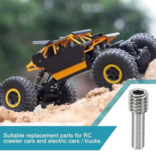 MECCANIXITY 5 Pack Driveshaft Screw Pins, M4x12x4mm Universal Stainless Steel Drive Shaft Screw Pins, RC Car Repair Parts for Electric Car/Truck Replacement - size: M4x12x4mm