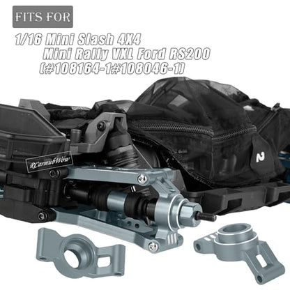 RC Upgrade Parts for Mini Slash 4X4,Mini Rally VXL Ford RS200(#108164-1#108046-1),RC Driveshafts CVD,A Arms,Caster Block Set,Steering,Turnbuckles Links,Dirt Resist Guard Cover,Titanium - color: Titanium(1set)