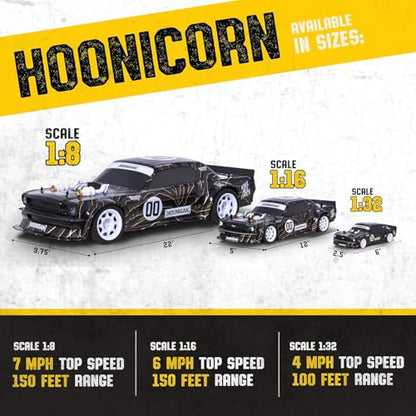 Flybar Hoonigan, Mustang Remote Control Car for Kids – RC Car, RC Cars, Race Car, 3.7V, 2.4 GHz, Detailed Replica Design, USB Rechargeable Battery Included, 1:8 Scale, 150 ft Range, 7 Mph - size: 1:8, style: Hoonigan