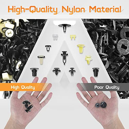 OTUAYAUTO 167PCS Car Push Retainer Clips Kit - 12 Most Popular Sizes Nylon Automotive Body Fasteners with Fasteners Remover, Replacement for GM Toyota Honda Nissan Mazda - size: 166Pcs 12 Sizes Clips for GM Toyota Honda Nissan