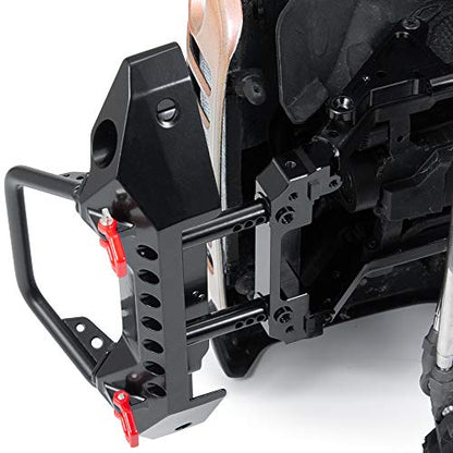 Que-T Alloy Metal Front Bumper Mount for 1/10 RC Axial SCX10 III AXI03007 Crawler Car