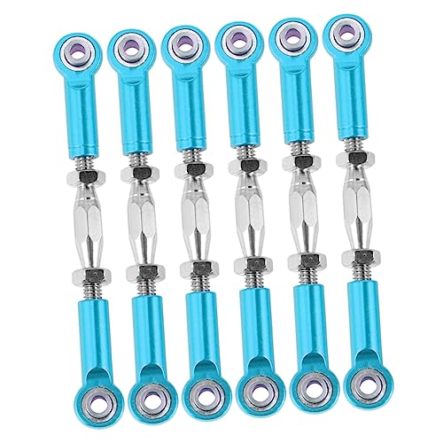 6pcs Machined Rc Car Rod Linkage for Turnbuckle Rod Upgrade Fit Redcat Racing Hpi Vehicles - color: Blue