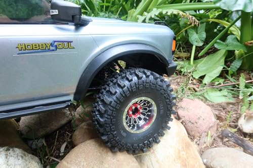 2pcs RC 1.9 Mud-Terrain Tires Tyres Height 121mm/4.75inch for 1/10 Redcat Gen8 / Traxxas TRX-4 / RC4WD D90 TF2 / Tamiay CC01 / Axial SCX10 90047 SCX10 III & Other 1/10 Crawler