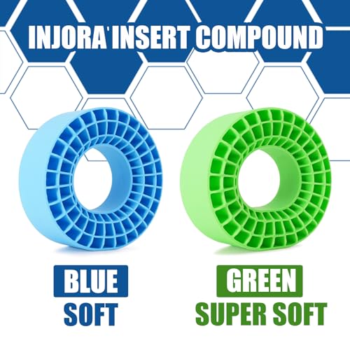 INJORA 4PCS Silicone Rubber Insert for 146-149mm (5.75" OD) 2.2" Tire(Blue) - color: Blue