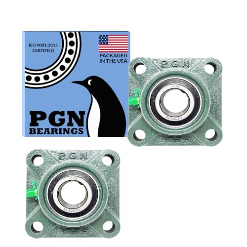 PGN UCF205-16 (2 Pack) Square Flange Bearing 1" Bore - size: 2, style: UCF205-16