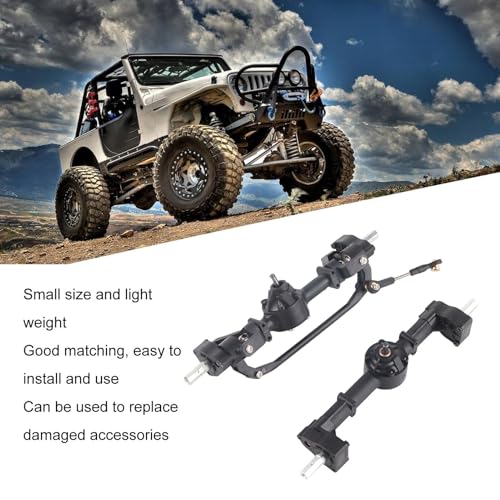 HERCHR RC Front Rear Axle Gear Box, Metal Bridge Axle Gear Box Professional Diff Housing Upgrade Parts for C14 C24 C34 C44 B14 B24 1/16 RC Car