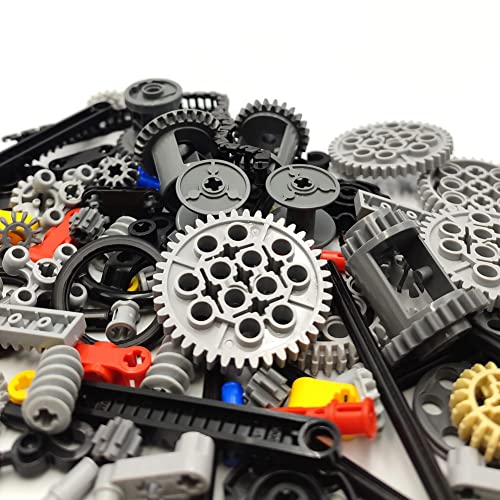 116 pcs Technical Gears Axle Pin Connectors - Wheels Connectors Rack Gear Car Building Brick Accessories Pieces Sets Compatible with Mindstorms Building Bricks Block Technical Toys (116 TECH PARTS) - style: 116 TECHNIC PARTS