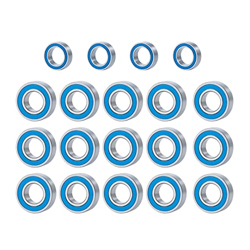 19Pcs Steel Rubber Sealed Bearing for Tra-xxas Slash Rustler Bandit | 2wd 1/10 RC Car Upgrade Parts