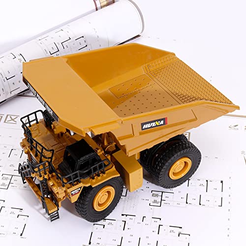1/40 Scale Diecast Heavy Metal Dump Truck, Metal Construction Vehicles Trucks Toys for Boys Kids - style: Dump Truck