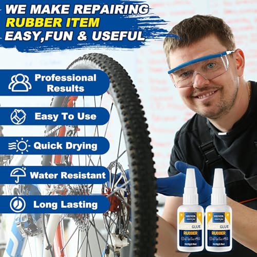 Rubber Glue,100g Super Glue for Rubber, RC Tires, Seals, Gaskets, Shoe Soles, Hose, Rubber Adhesive Heavy Duty, Waterproof, Motorcycle Handlebar Grip Glue for Automotive Parts, Bike Tires - size: 100g