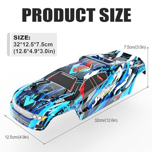 Hosim X07 RC Car Body Shell X07 X08 X07W RC Truck Replacement Parts X7-CK03 X07 RC Car Accessories （Blue）