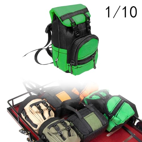 RC Vehicle Travel Pack for 1/8 1/10 Model Car Accessories, Green Backpack - color: Green Backpack